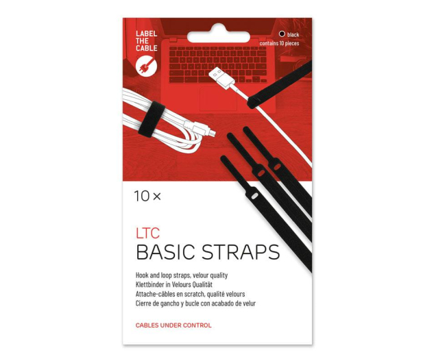 Label The Cable Organizer do kabli czarny 10 sztuk - 1050042 - zdjęcie 2